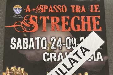 Annullamento manifestazione a spasso tra le streghe edizione 2022